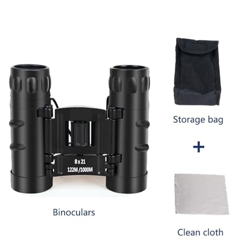 ナイトビジョン 暗視スコープ 暗視ゴーグル プロフェッショナル 12 × 32 双眼鏡ポータブル望遠鏡ストラップキャリーバッグ付き本物の高倍率 BAK4 プリズム 昼夜兼用(8X21)