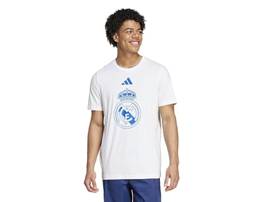 adidas Real DNA GR Tee T-shirt de football Ă manches courtes pour homme, Blanc, S