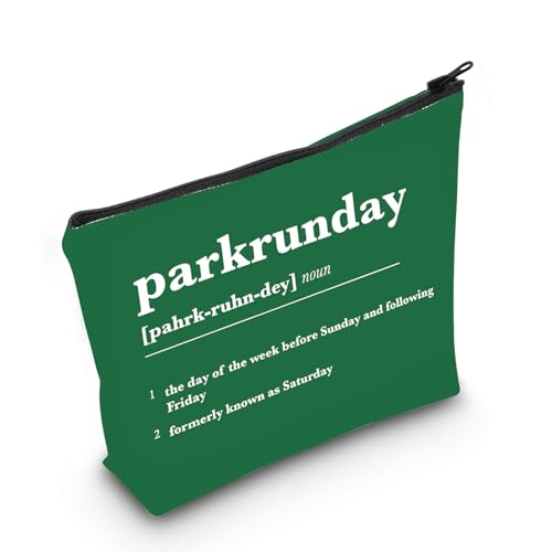 Parkrunday Makeup Bag Parkrun Lover Gifts Park Run Toiletry Bag Parkrunday Merch Runner Zipper Bag (Parkrunday UK)