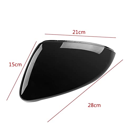 Coques de rétroviseur Golf 7 avec capuchons noir brillant clipsables