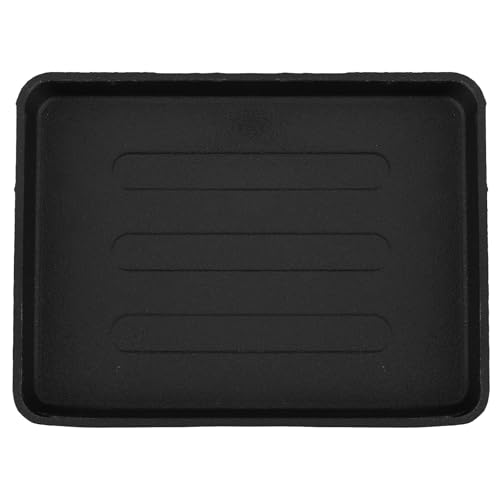 jojofuny Placa de Hierro para Barbacoa Multifuncional Resistente y Portátil Compatible Fuentes de Calor para Asar Carne Pescado y Verduras Exteriores Interiores