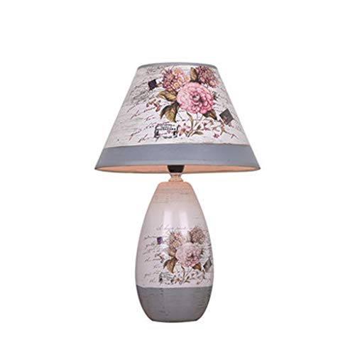 Preisvergleich Produktbild DIAOD Keramik tischlampe, vollkupfer tischlampe, mediterranen Wohnzimmer Schlafzimmer, geeignet for (Size : 38cm)
