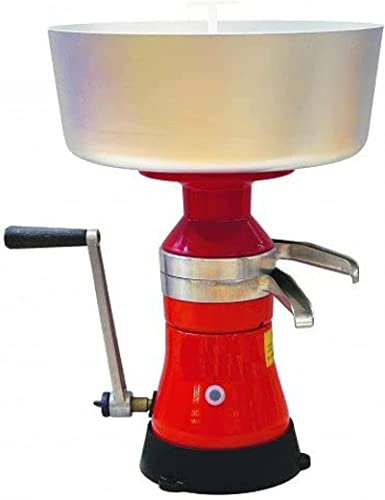 Samnuerly Separador centrífugo de Crema de Leche Máquina de separación de Leche de Vaca de Cabra de Acero Inoxidable Que Convierte la Leche cruda o Entera en Crema y Leche descremada, 80L