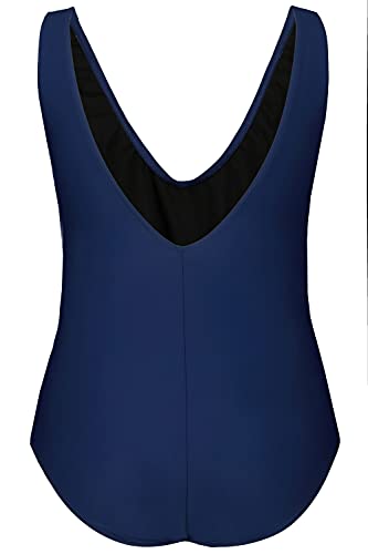 Ulla-Popken-Damen-Paspel-Badeanzug