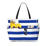 bandiera dell'uruguay borsa da viaggio multifunzionale da spiaggia multi tasca design alla moda adatta per vari luoghi all'aperto