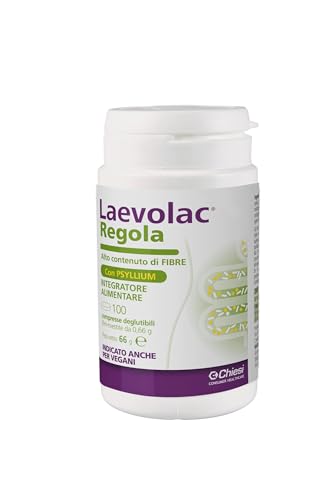 Chiesi Farmaceutici Laevolac Regola 100 Compresse - Integratore Alimentare Che Ti Aiuta a Ritrovare la Regolare Funzionalità dell’Intestino