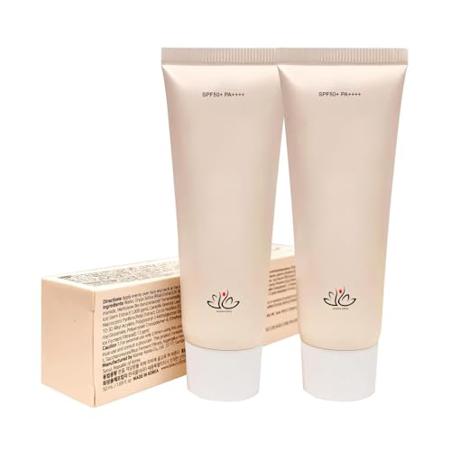2pcs Relief Sun Organic Sunscreen SPF50+ PA++++, Rice + Probiotics 50ml, Korean Skin Care Solution For All Skin Types, Nourishing Skin Protection, Relief Sun Rice Probiotics SPF 50
