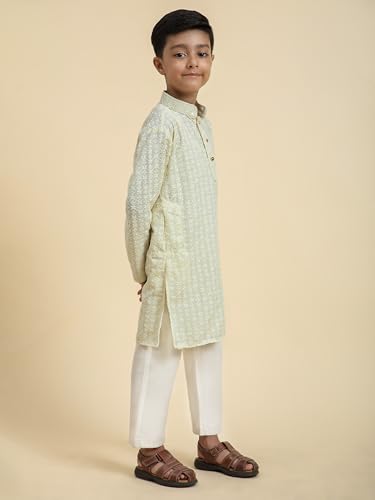 Image of Pro-Ethic Style Developer Boys Cotton Kurta Pajama For Kid's Ethnic Wear | Cotton Kurta Pajama (S-227)