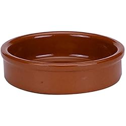 Cazuelas De Barro Decoradas RAIMUNDO SANCHEZ CAZUELA Redonda 14CM Barro.R S/Asas, Loza, Único, Estándar