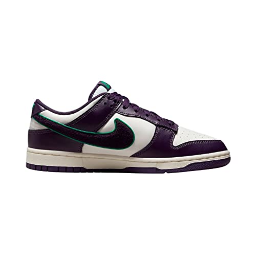 Nike Mens Dunk Low DQ7683 100 Chenille Swoosh - Grand Purple - Size 11.52