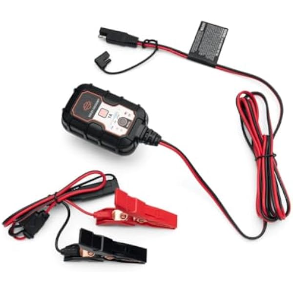 HARLEY-DAVIDSON 1 Amp Dual Mode Battery Tender (12 V, 6 V, 1 A), w pełni automatyczna ładowarka akumulatora, 66000308