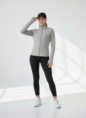 Image of PUMP'D Women's Jacket | Slim Fit | Thumb Hole Open Sleeve | With zipper | Perfect for workout