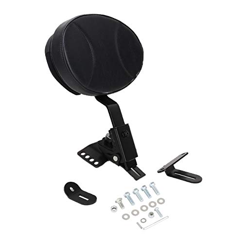 AUFER Adjustable Plug-in Rider Backrest Custom Fit for Touring 1997-2020 Road King/Street Glide/Road Glide/Electra Glide