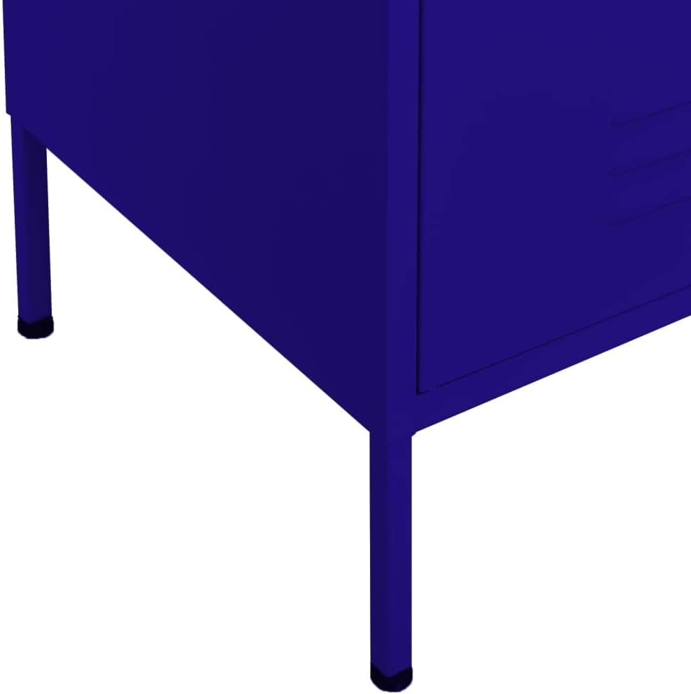 Storage Cabinet Navy Blue 31.5"x13.8"x40" Steel,Office Cabinet, Storage Locker, Cabinet Storage for Organized and Stylish Home Storage