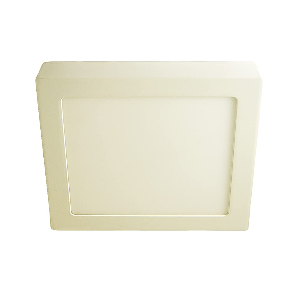 LED Decken- Wandleuchte Belina square im 3er Set Farbe weiß 3000K, 18Watt 1200lumen Leuchte energiesparende Lampe (22,5x22,5cm)
