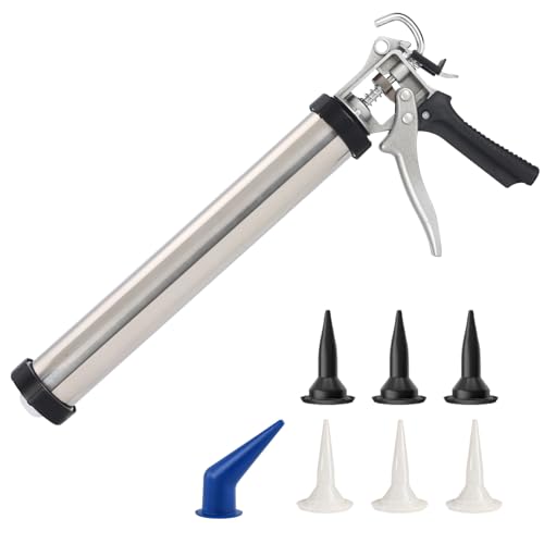 Sausage Caulk Gun Kit with Nozzles and Tip