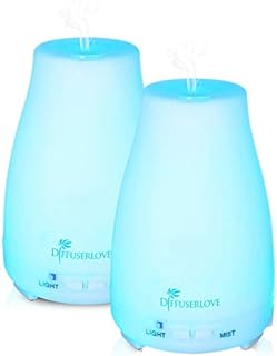 Diffuserlove 2 Pack 200ml Essential Oil Diffuser Ultrasonic Aromatherapy Diffuser Cool Mist Humidifiers