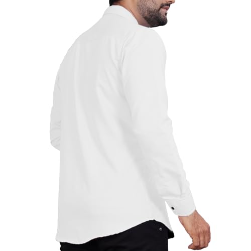 Image of Univibe Men's Slim Fit Full Sleeve Spread Collar Cotton Blend Shirt for Men and Boys