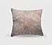 HomeRoots Sheepskin, Microsuede Backing, Zipper Closure Blush Natural Sheepskin Square Pillow