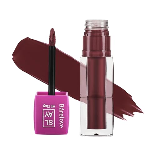 Image of BARELOVE SLAY All Day Non-Drying Liquid Lipstick for Women with Matte Finish One Swipe Application | Highly Pigmented |Smooth Glide Formula | Long Lasting | Transferproof | 12 ml | 810-BERRY DIVA