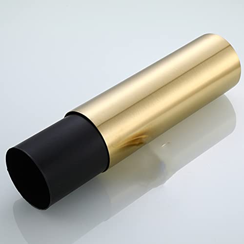 Lcmd Contemporary Gold Polished/Brushed Stainless Steel Toilet Brush Holder Premium Standing Cleaning Brush Accessories (Brushed Gold), Gfe-P7Kui78I6Ku #TOP2