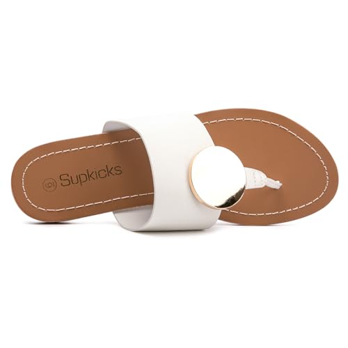 Women's Flip Flops Comfortable Soft T-Strap Flat Sandals Casual Slip on Thong Fashion Slide Sandals Summer Beach Slippers3