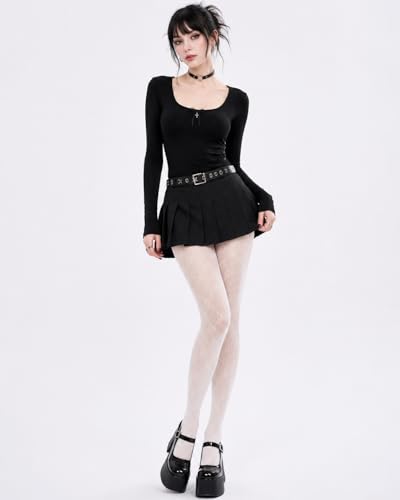 Image of NXITK 2 Pack Goth Tights - Ripped Gothic Tights for Women