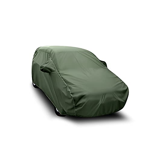 Image of CREEPERS Fully Waterproof Car Body Cover with Mirror Pockets for Maruti Suzuki Wagon R LXI Opt (Mehendi)