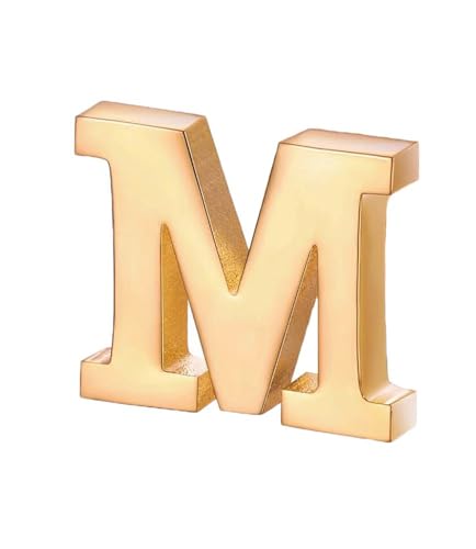 Image of vmcoatdu A-Z Initial Pins 26 Letters Pins 18K Gold Plated and Silver Tone Metal Brooch Breastpin Badge