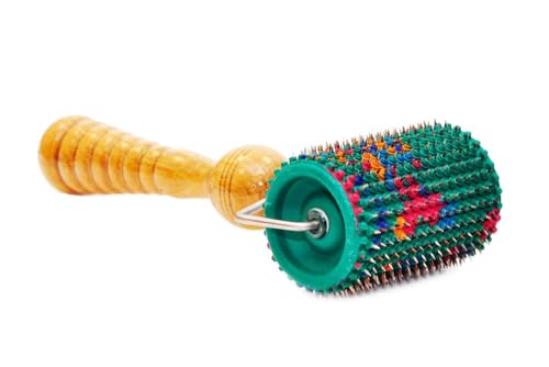 HOMEHUT Universal Roller Versatile Acupressure Tumbler Tool for Pain Relief & Skin Rejuvenation Medical-Grade Rubber, Iron, Copper Ideal for Massage Therapy & Enhanced Healing