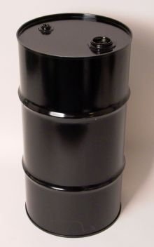 16 Gal Closed-Top Steel Drum-Black | for Non-Water Based Products