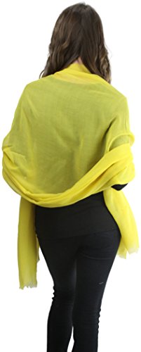 ToBeInStyle Women's Solid Ultra Lightweight Frayed Edge Scarf4