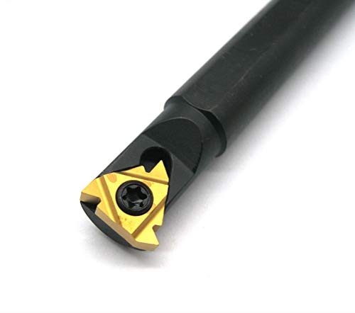 Yoyo Tools YO 1/2 Inch Lathe Threading Boring Bar Snr0013M16 With 10Pcs 16Ir Ag60 Internal Threading Inserts Lathe Turning Tool Holder Carbide Turning Inserts And T15 Wrench thumb #2
