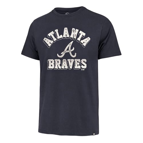 Image of 47 Men's MLB Unmatched Franklin Team Color Arched Wordmark Primary Logo Short Sleeve Baseball T-Shirt