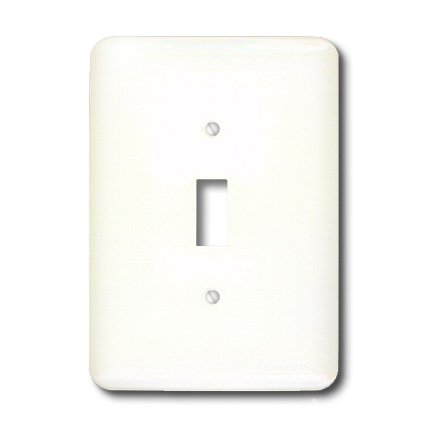 Cubierta para interruptor de luz 3dRose lsp_174701_1 blanco clásico individual