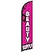 Beauty Supply Windless Banner Advertising Flag - Perfect for Spas, Massage Therapists, Salons, Beauty Supply Stores