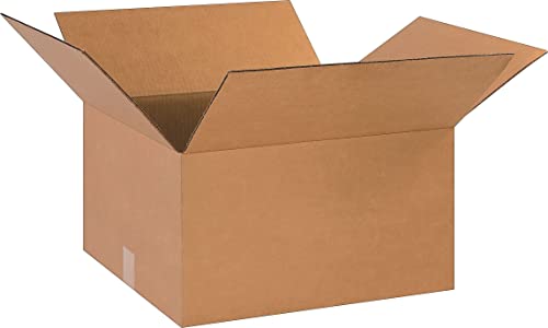 The Packaging Wholesalers 18 x 16 x 10 Inches Shipping Boxes, 25-Count (BS181610)