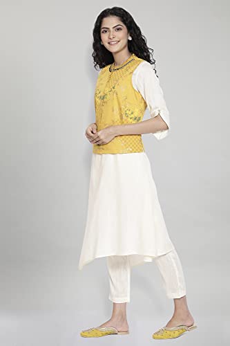 Ensemble ethnique imprimé en viscose mélangée fluide et légère couleur beige