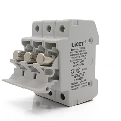 Porte-fusible de protection du système solaire 3P 1000V DC de qualité supérieure
