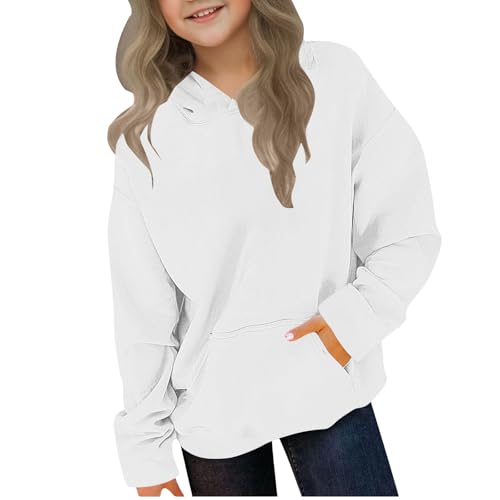 Girls Hoodies with Pockets Long Sleeve Pullover Sweatshirts Fleece Lined Oversized Pullover Tops Warm Fall Clothes2