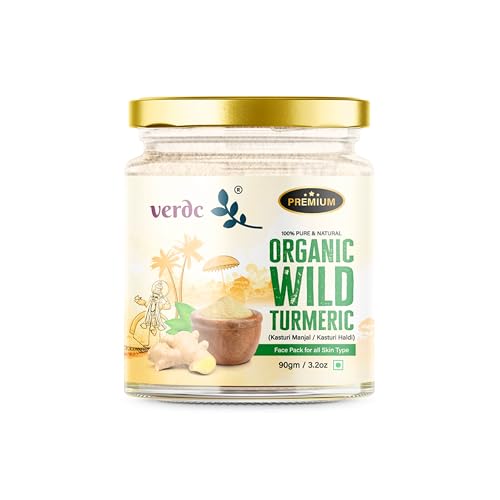 Image of Natural Kasturi Manjal (White) - Natural Face Pack Powder For Glowing Skin, Dark Spots, Acne Control, De-Tan (All Skin Type) - 90 Gm