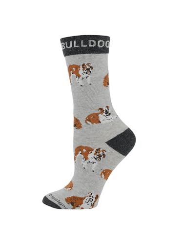 Image of WHD American Bull Dog Crew Socks for Women & Men | Gift for Dog Lovers, Cute Pet Socks