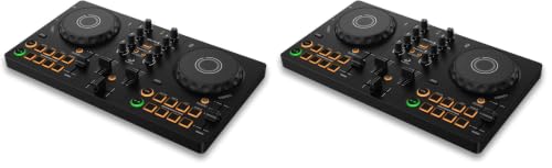 Image of AlphaTheta DDJ-FLX2 Beginner DJ Controller for Phone, Tablet & PC (Pack of 2)