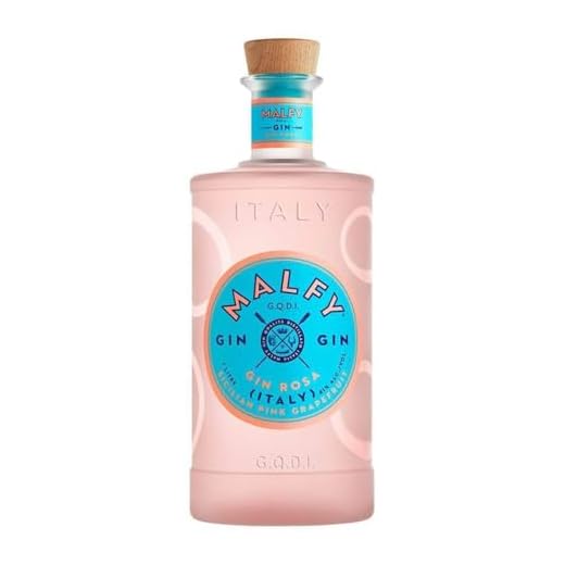Malfy Gin Rosa – Super Premium Gin aus Italien mit Pink Grapefruit und Rhabarber – 41 % Vol – 1 x 0,7L