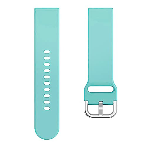 Image of ACM Watch Strap Silicone Belt 20mm Compatible with Inbase Urban Lyf Z Smartwatch Sports Hook Band Light Blue