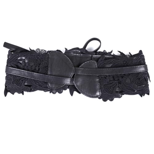 Versatile Ladies Decorative Belt Lace Wide Waist Bandage with Skirt Sweater Retro Fashion for Dresses and Tops4