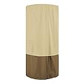 Classic Accessories Veranda Water-Resistant 32 Inch Round Stand-Up Patio Heater With Table Cover, Outdoor Table Cover