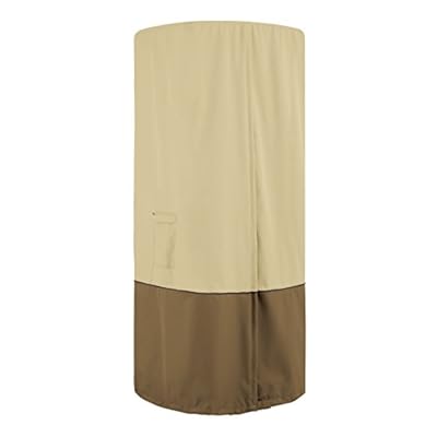 Classic Accessories Veranda Water-Resistant 32 Inch Round Stand-Up Patio Heater With Table Cover, Outdoor Table Cover