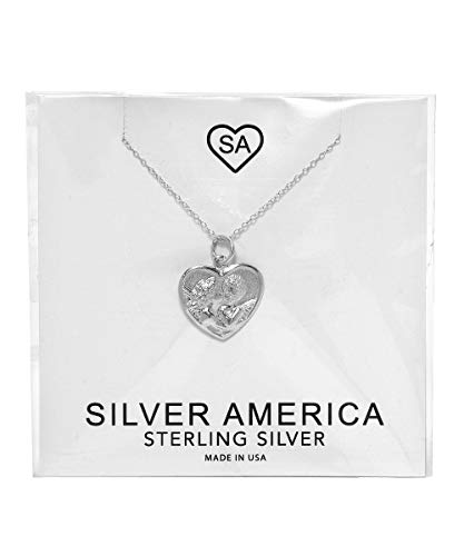 Sterling Silver Iron Cross Pendant Necklace, 18"3