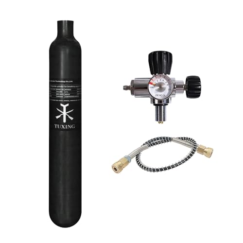 Image of TUXING 30Mpa 4500Psi Carbon Fiber HPA Tank,0.7L 42Cu in 700cc Composite Cylinder Paintball Hunting for PCP Air Rifle Gun Daystateand FX Thread M18 * 1.5 (0.7M)